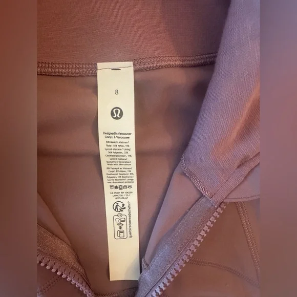 New with tags Lululemon Define Jacket Nulu. Light Purple. Lavender Lux. Size 8. - Picture 9 of 14